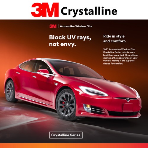 Phim cách nhiệt 3M Crystalline cho kính sau